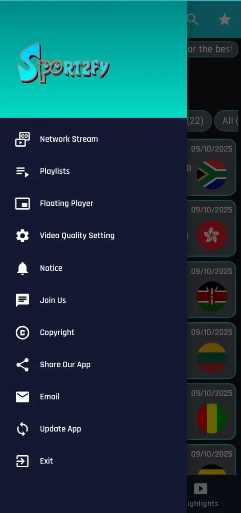 Sportzfy All Option